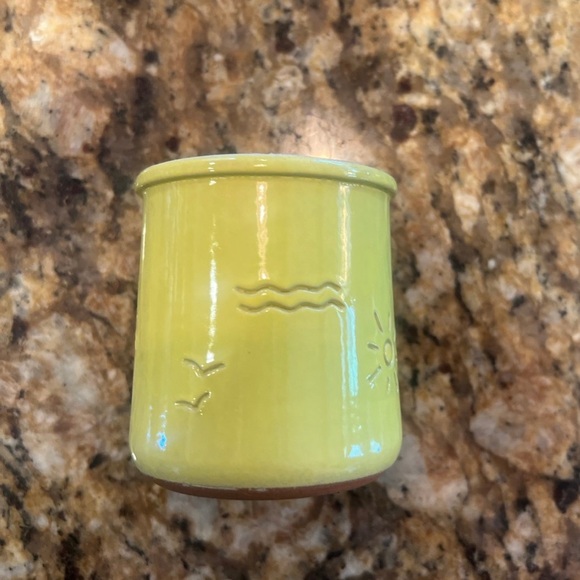 YELLOW SUMMER THEMED LIMITED EDITION POT - LA FERMIERE - CANDLE PLANT CUSTARD - Picture 1 of 4